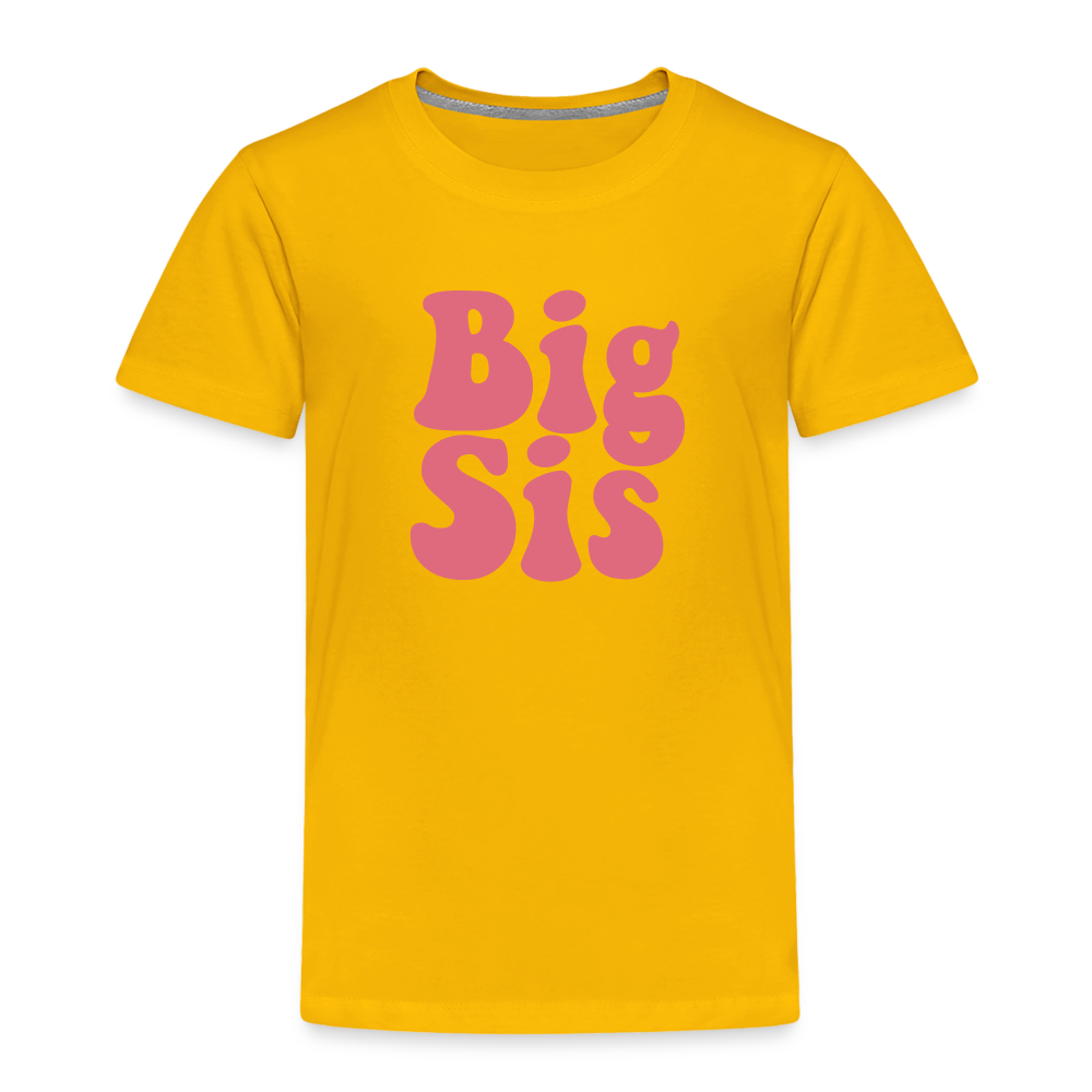 Big Sis Toddler Premium T-Shirt - sun yellow