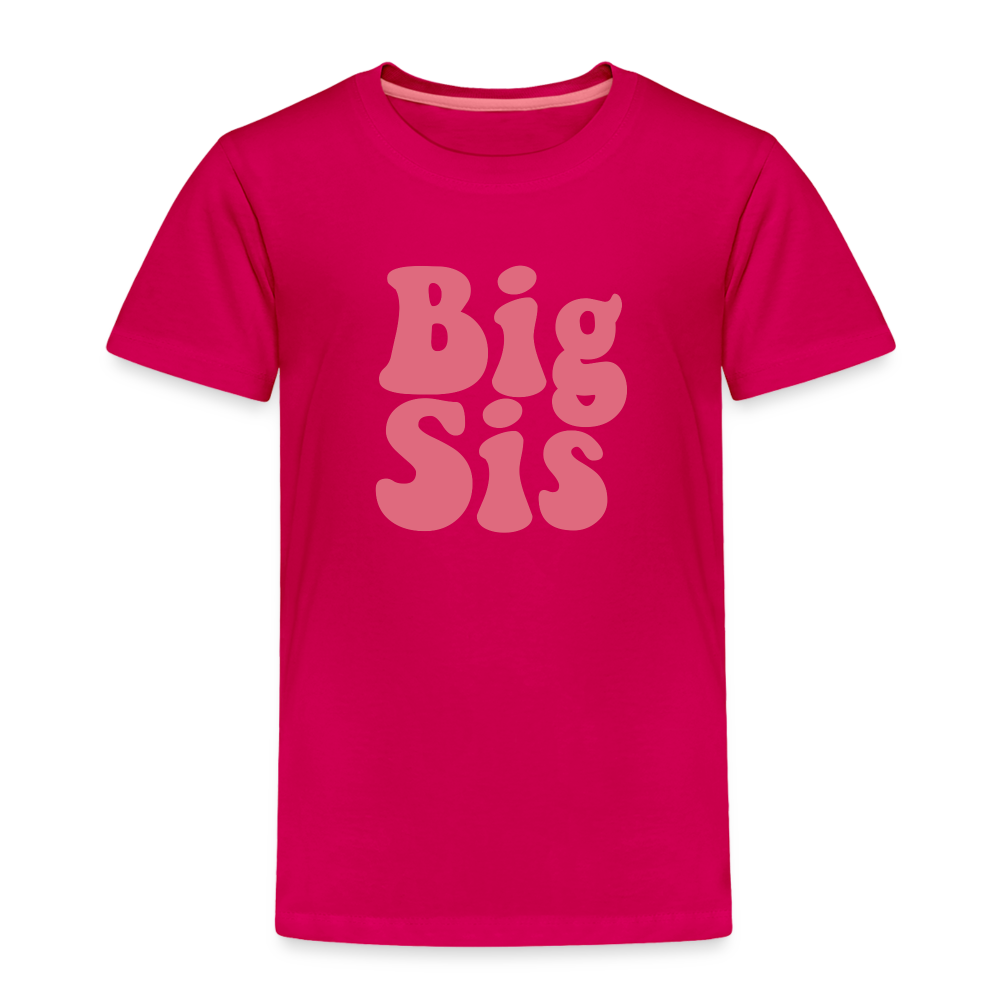 Big Sis Toddler Premium T-Shirt - dark pink