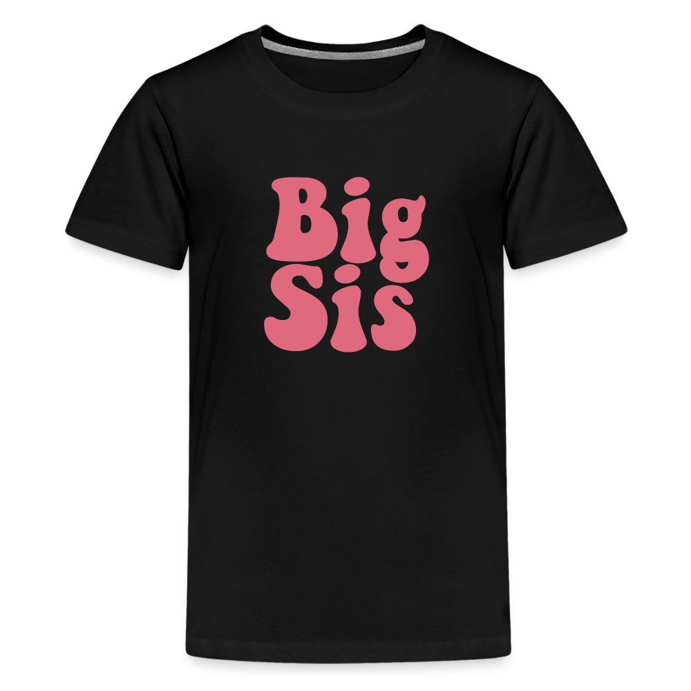 Big Sis Kids' Premium T-Shirt - black