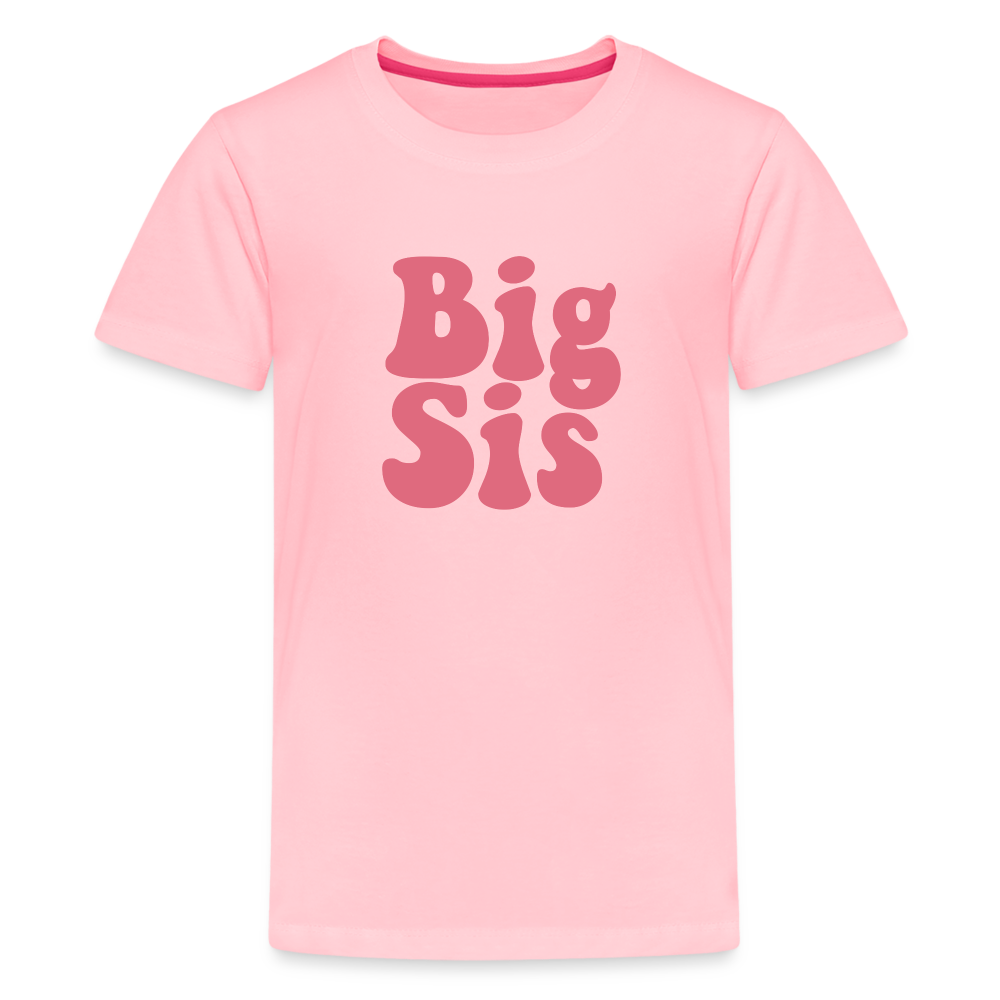 Big Sis Kids' Premium T-Shirt - pink