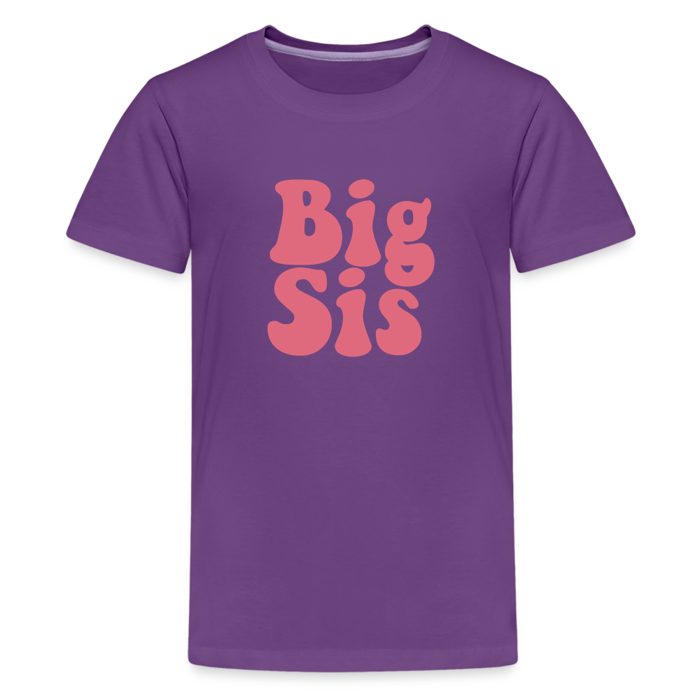 Big Sis Kids' Premium T-Shirt - purple