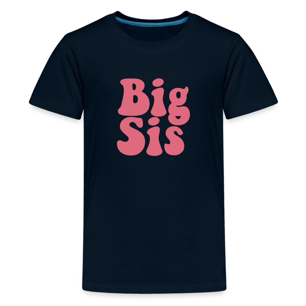 Big Sis Kids' Premium T-Shirt - deep navy
