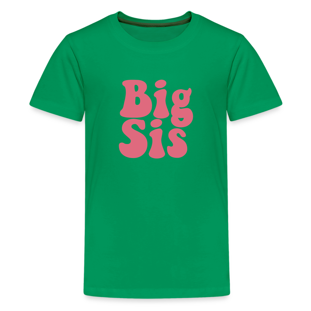 Big Sis Kids' Premium T-Shirt - kelly green