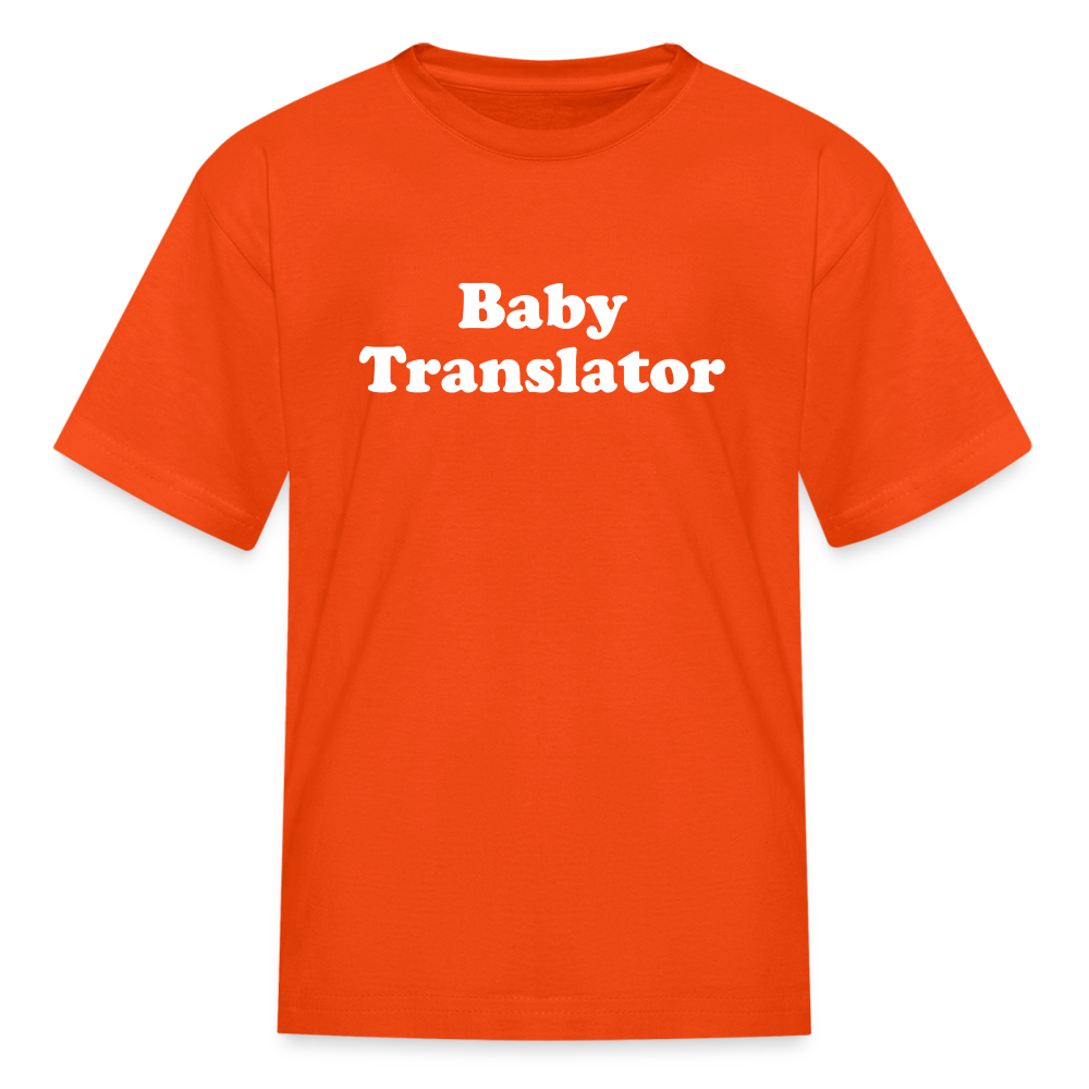 Baby Translator Kids' T-Shirt - orange