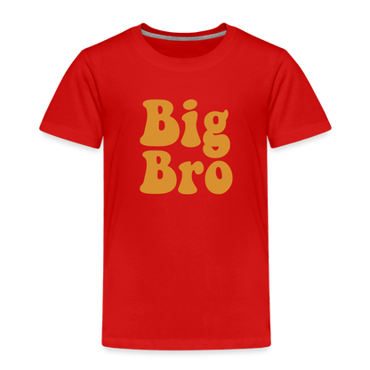 Big Bro Toddler Premium T-Shirt - red