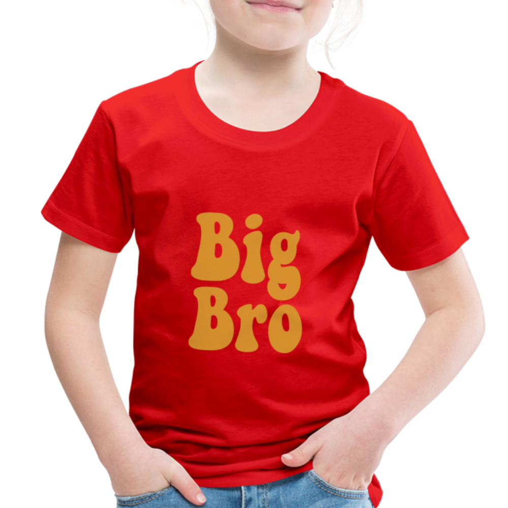 Big Bro Toddler Premium T-Shirt - red