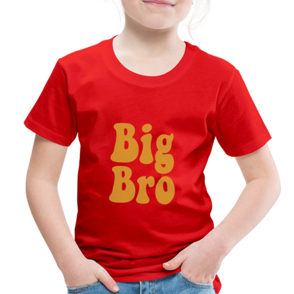 Big Bro Toddler Premium T-Shirt - red
