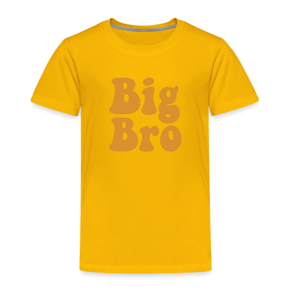 Big Bro Toddler Premium T-Shirt - sun yellow