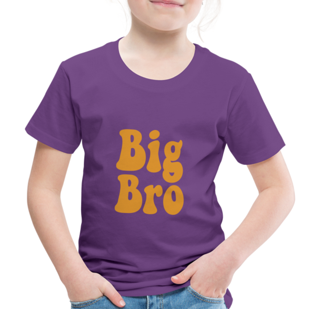 Big Bro Toddler Premium T-Shirt - purple