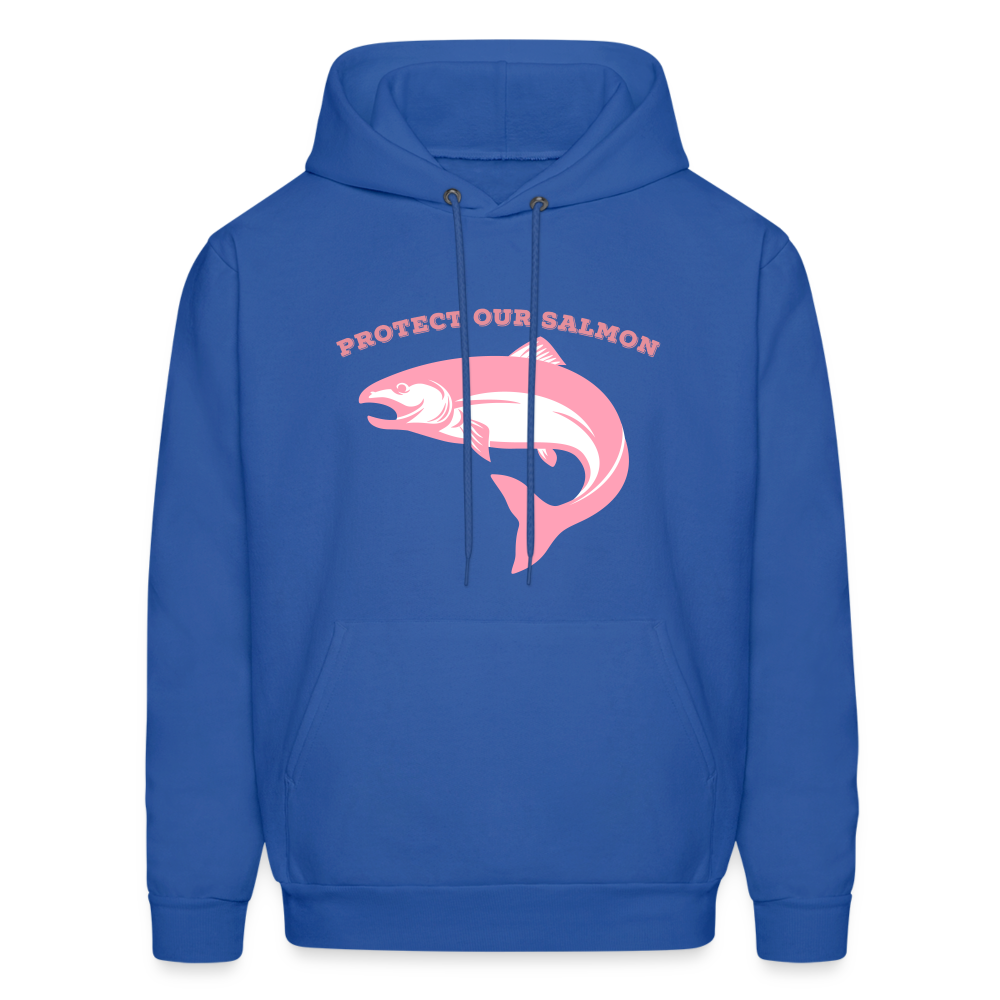 Protect Our Salmon Men's Hoodie - royal blue