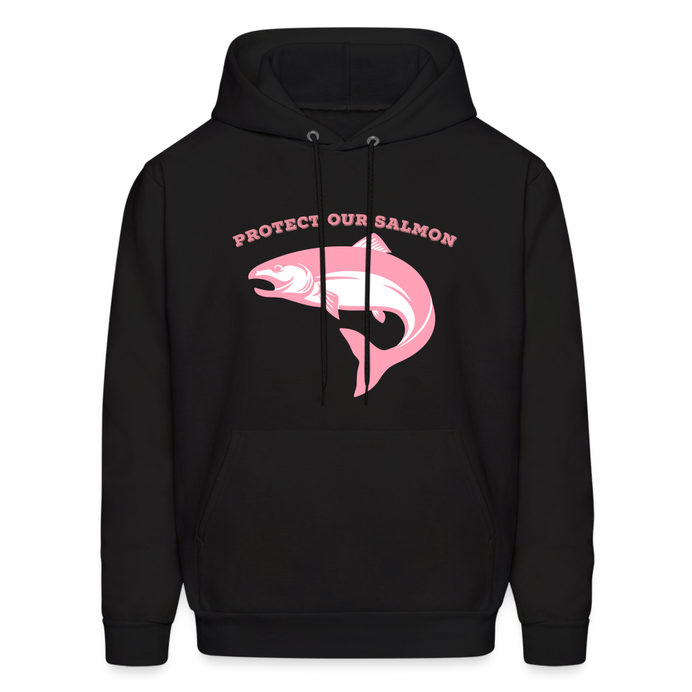 Protect Our Salmon Men's Hoodie - black