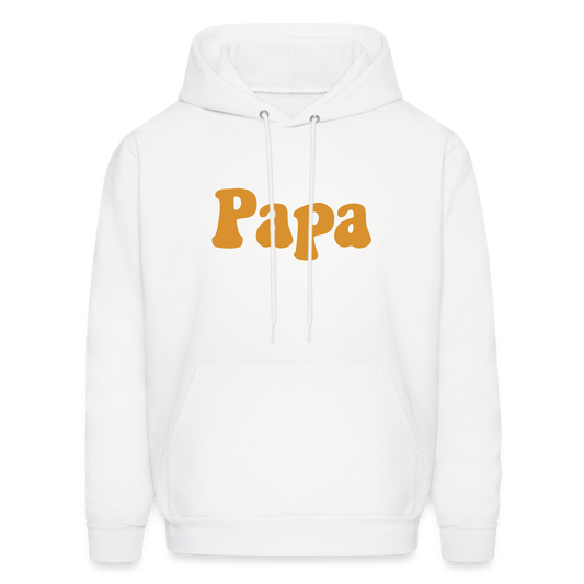 Papa Men's Hoodie - white