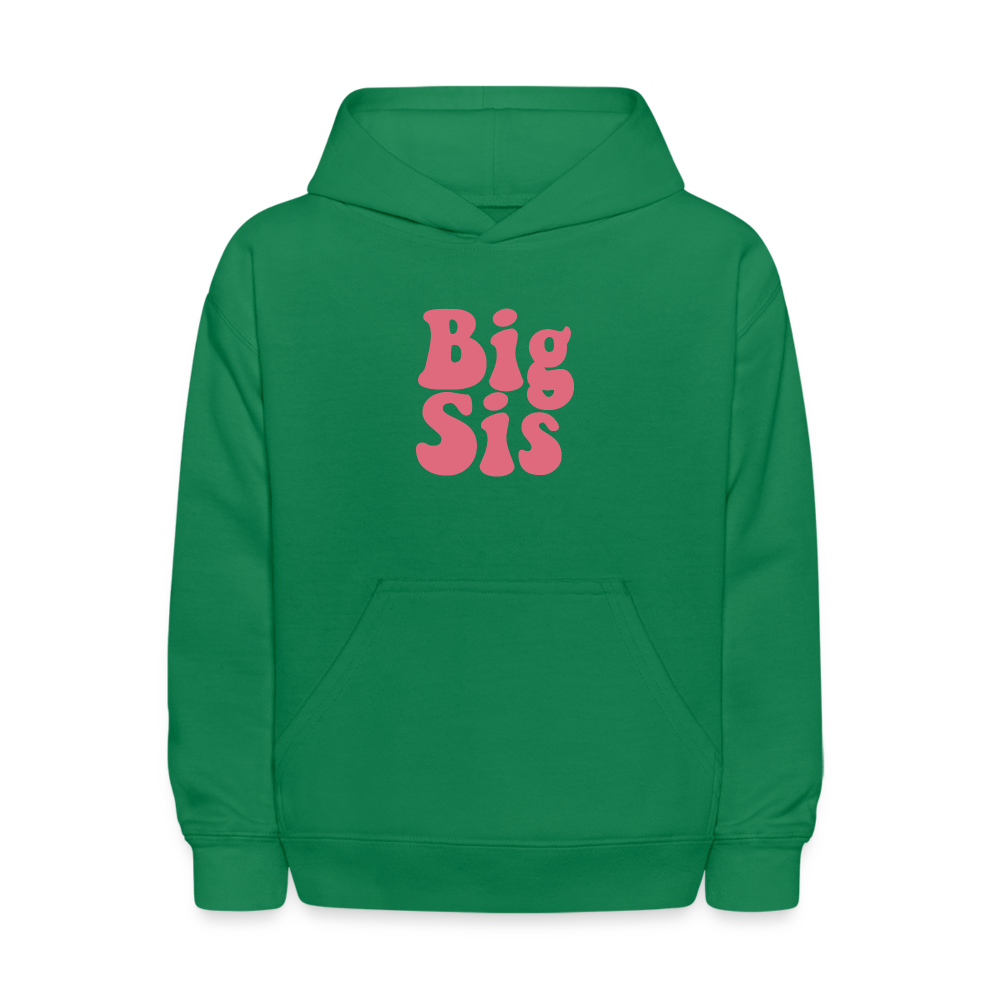 Big Sis Kids' Hoodie - kelly green
