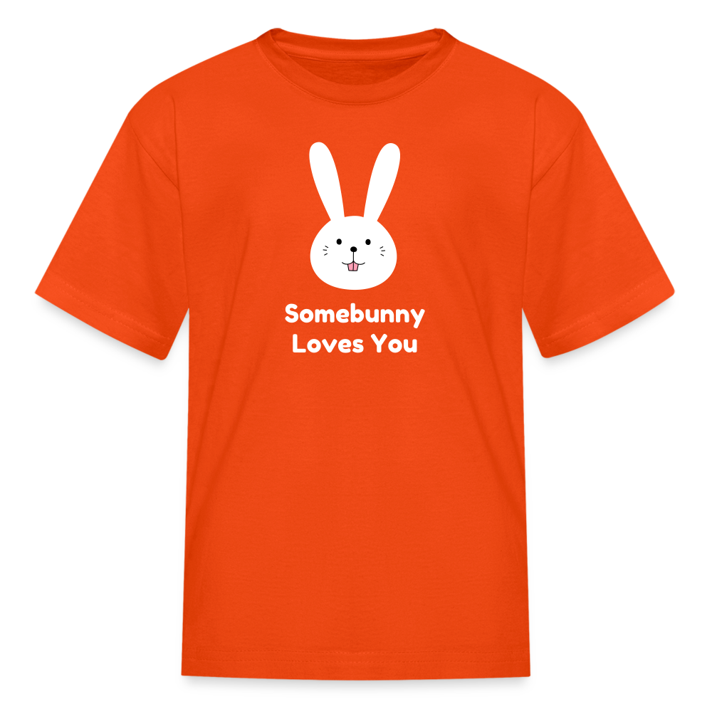 Somebunny Loves You Kids' T-Shirt - orange