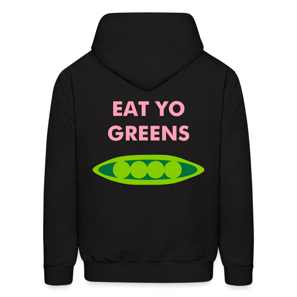 Eat Yo Greens Men's Hoodie - black