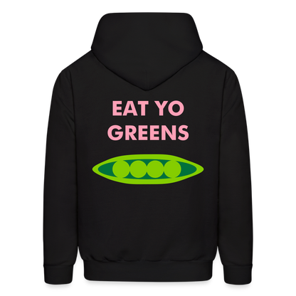 Eat Yo Greens Men's Hoodie - black