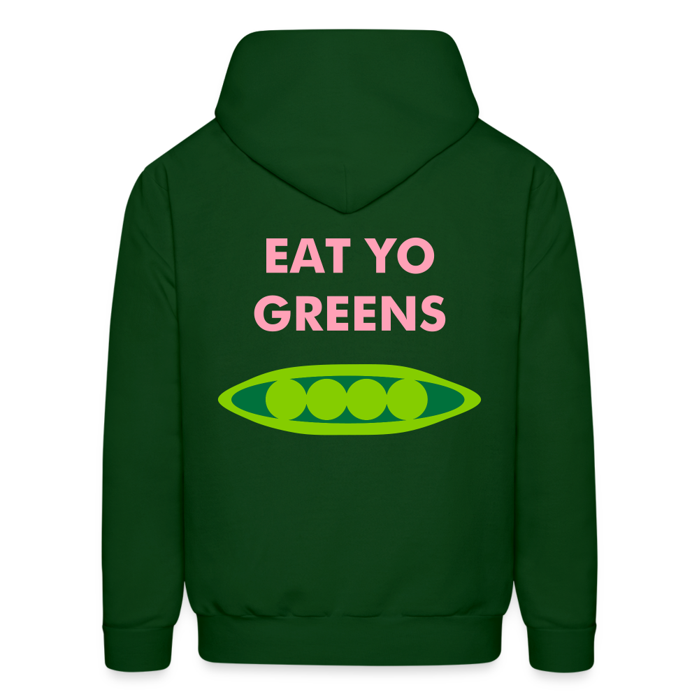 Eat Yo Greens Men's Hoodie - forest green