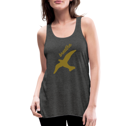Breathe Women's Flowy Tank Top by Bella - deep heather