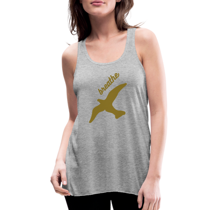 Breathe Women's Flowy Tank Top by Bella - heather gray