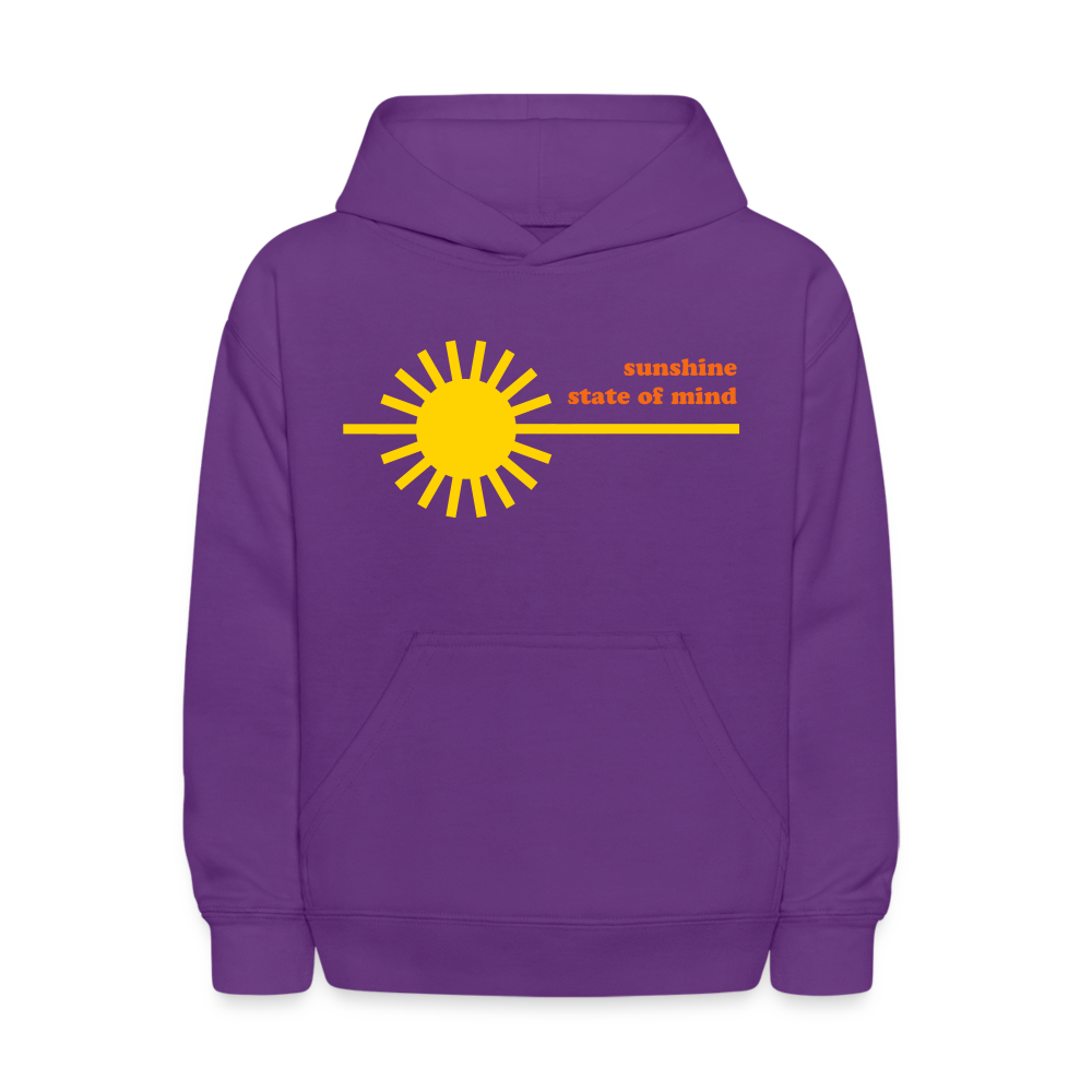 Sunshine State of Mind Kids' Hoodie - purple