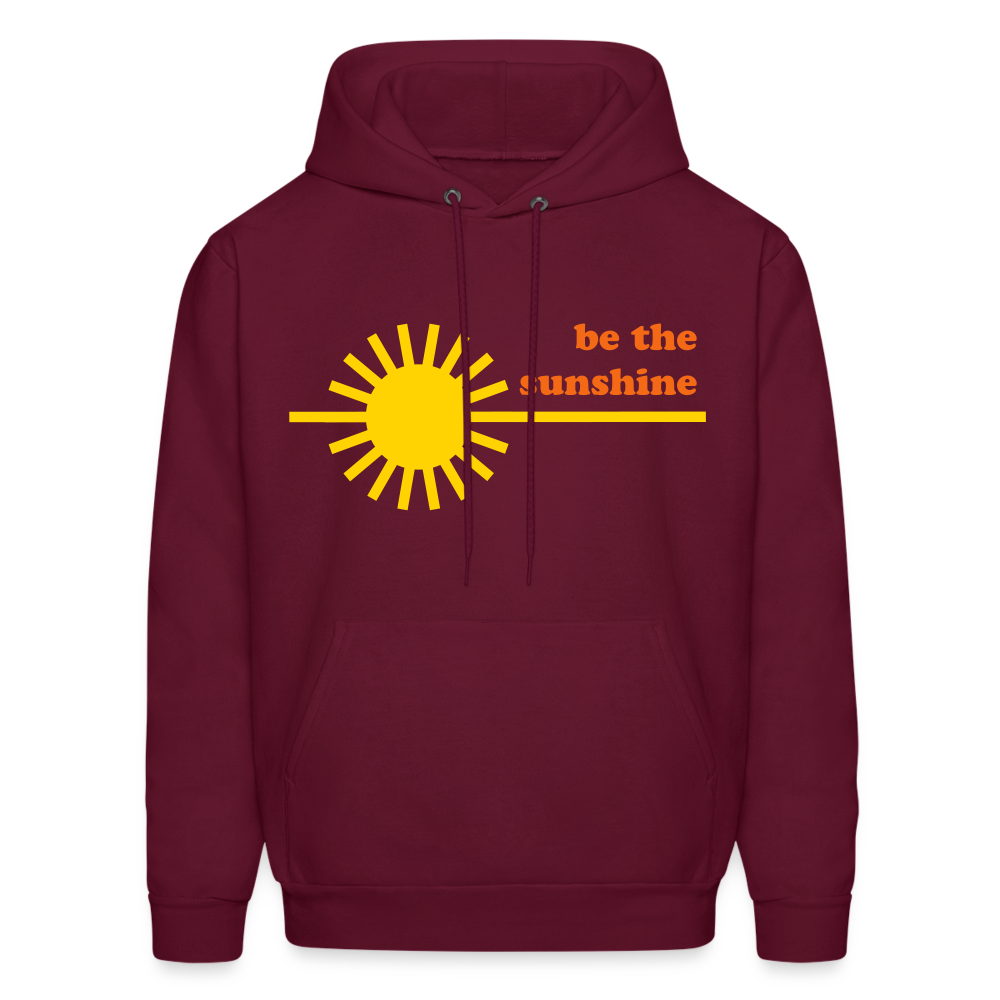 Be the Sunshine Men's Hoodie - burgundy