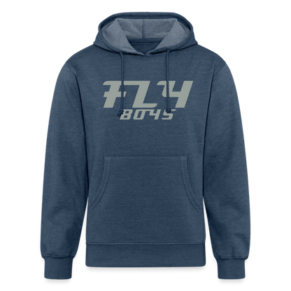 Fly Boys Fly Fishing Trip Unisex Organic Hoodie - heather navy
