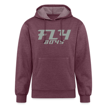 Fly Boys Fly Fishing Trip Unisex Organic Hoodie - heather burgundy