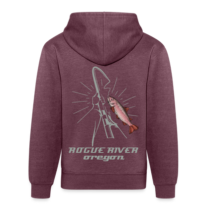 Fly Boys Fly Fishing Trip Unisex Organic Hoodie - heather burgundy