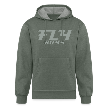 Fly Boys Fly Fishing Trip Unisex Organic Hoodie - heather military green