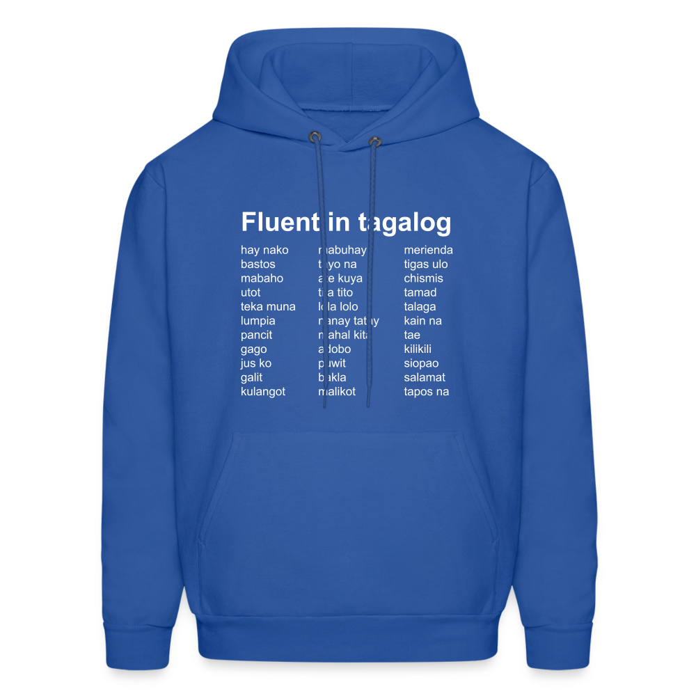 Fluent in Tagalog Men's Hoodie - royal blue