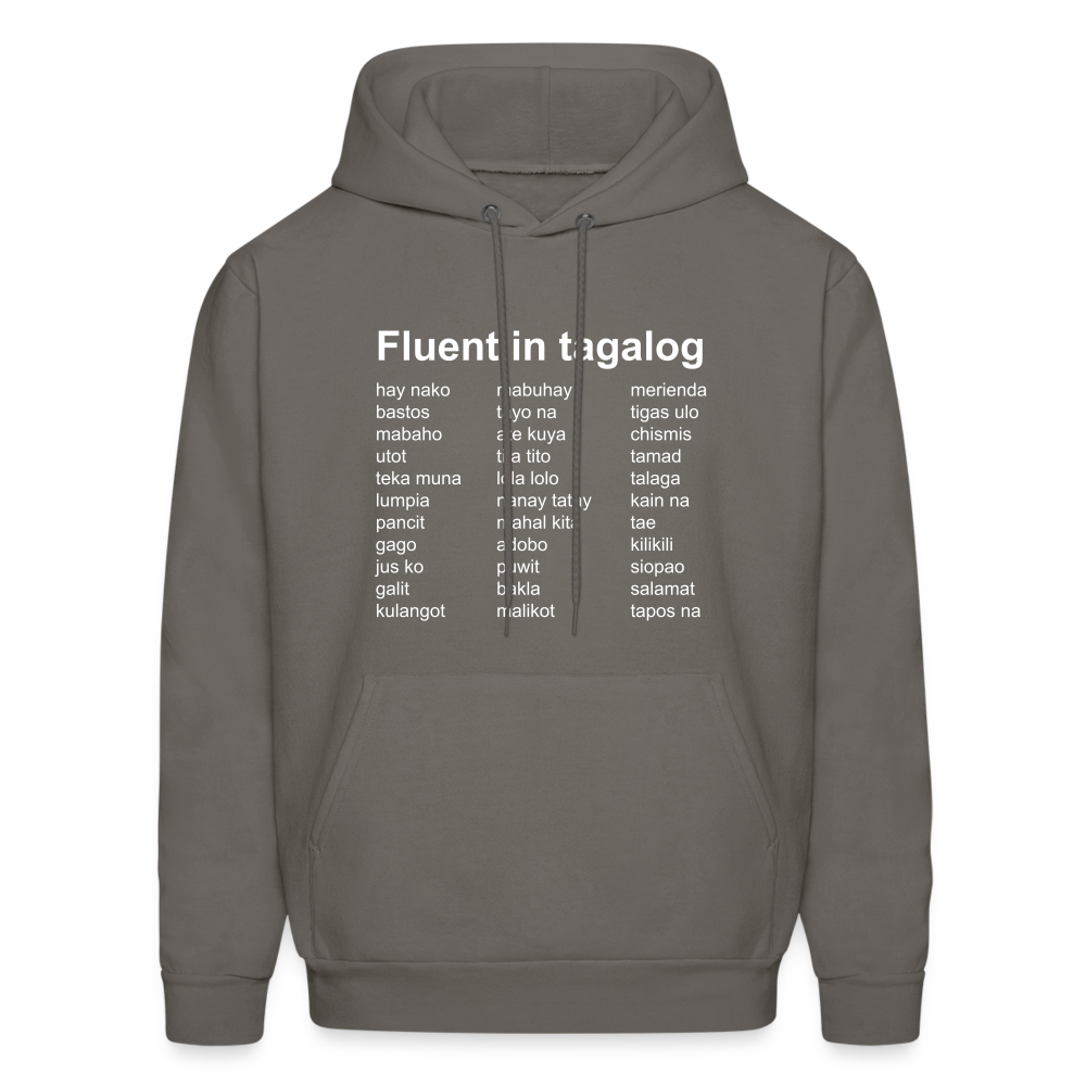 Fluent in Tagalog Men's Hoodie - asphalt gray