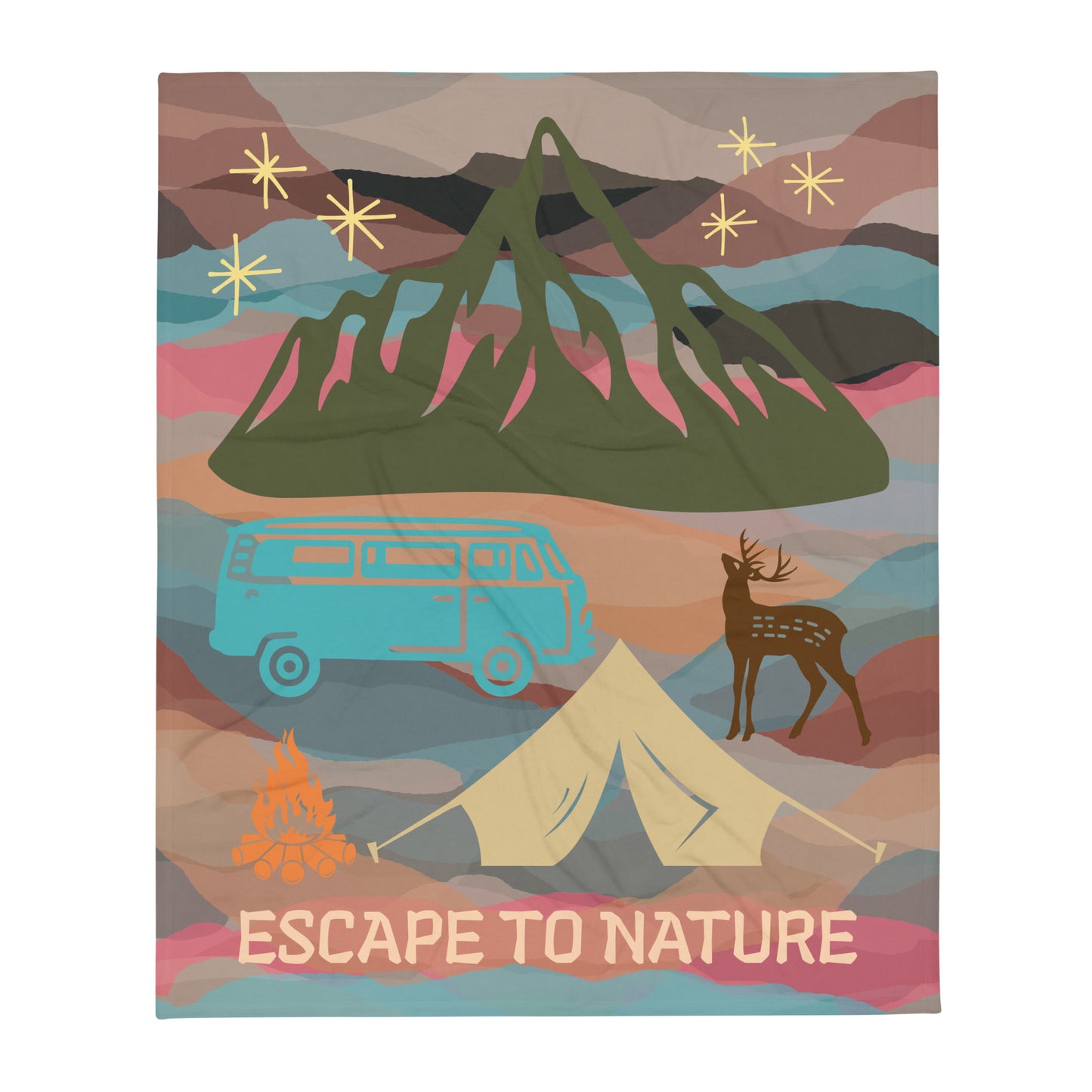 Escape to Nature Throw Blanket